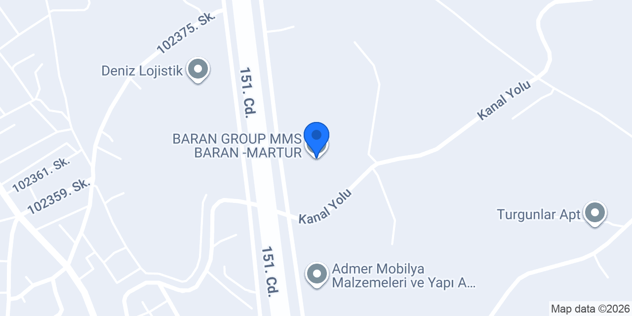 BARAN GROUP MMS BARAN -MARTUR konumu