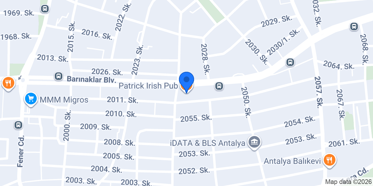 Patrick Irish Pub konumu