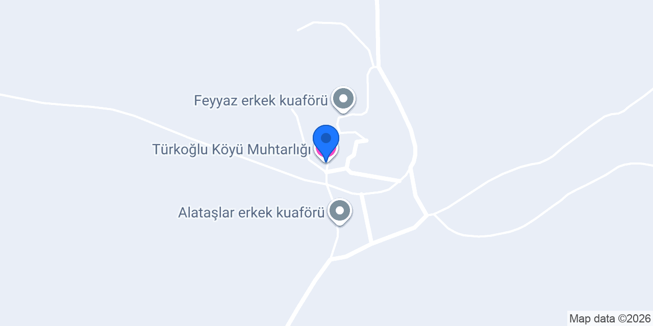 Türkoğlu Köyü Muhtarlığı konumu