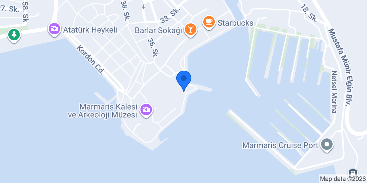 Fiskos Myhane (Marmaris Meyhane) konumu