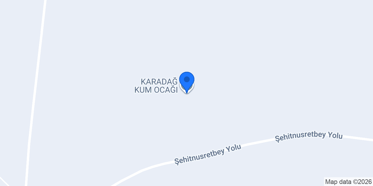 KARADAĞ KUM OCAĞI konumu