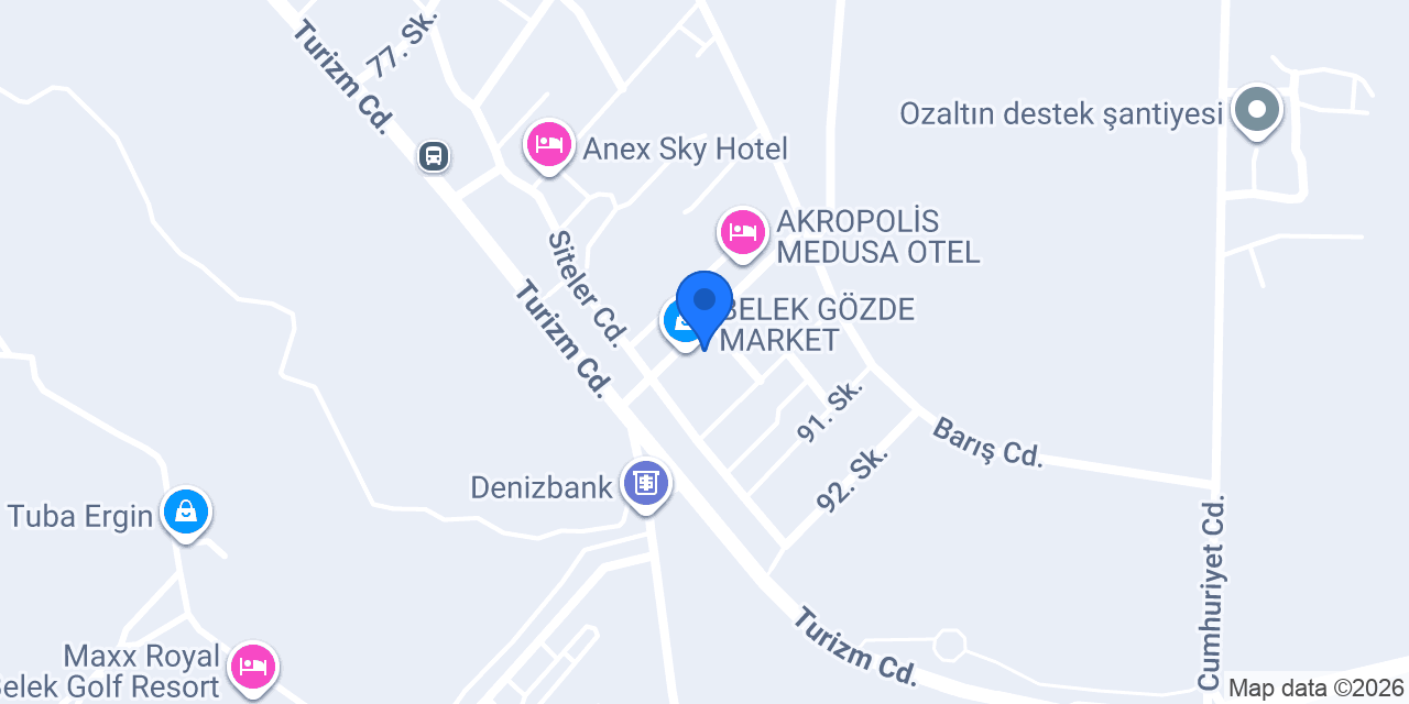 GÖZDE OTEL konumu