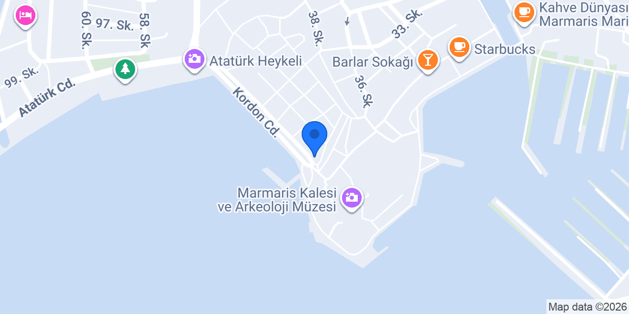 Marmaris Liman Başkanlığı konumu