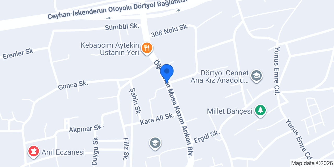 Karaca Hafriyat Kiralık İş Makinaları konumu