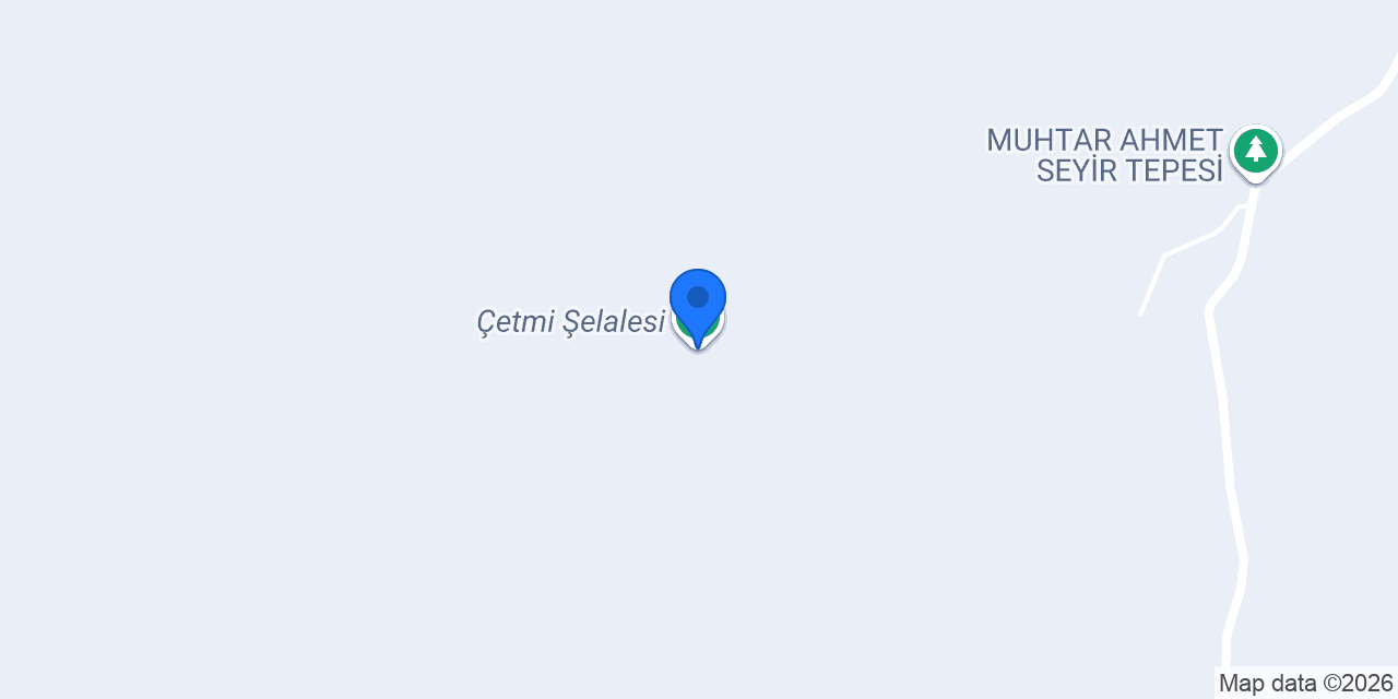 Çetmi Şelalesi konumu