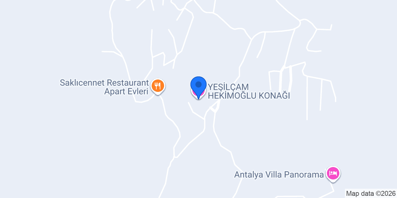 YEŞİLÇAM HEKİMOĞLU KONAĞI. konumu