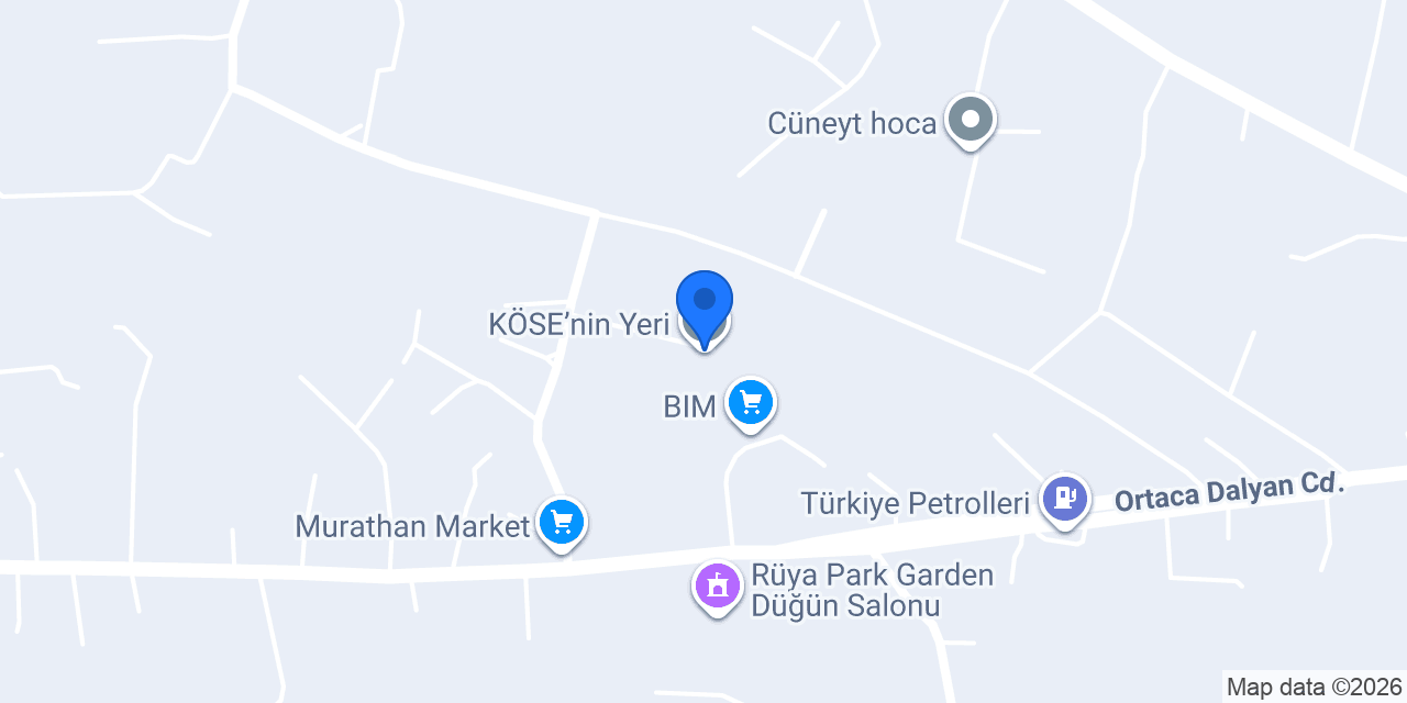 KÖSE’nin Yeri konumu