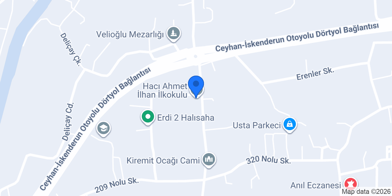 Hacı Ahmet İlhan İlkokulu konumu