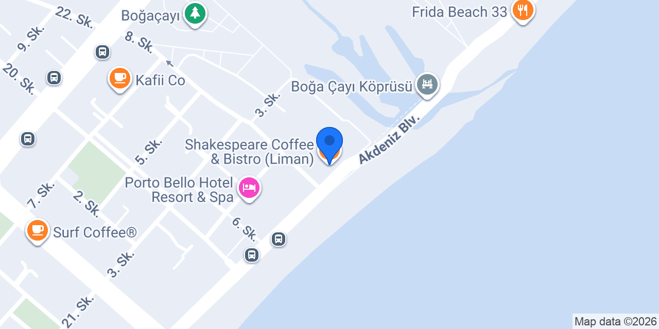 Shakespeare Coffee & Bistro (Liman) konumu