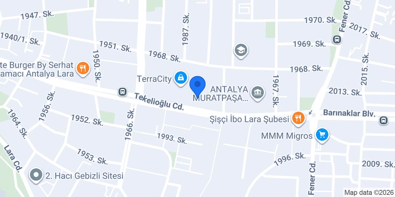 KOÇAK TERRACITY AVM konumu