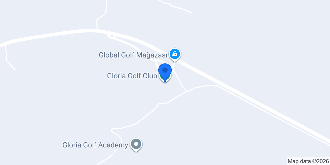 Gloria Golf Club konumu