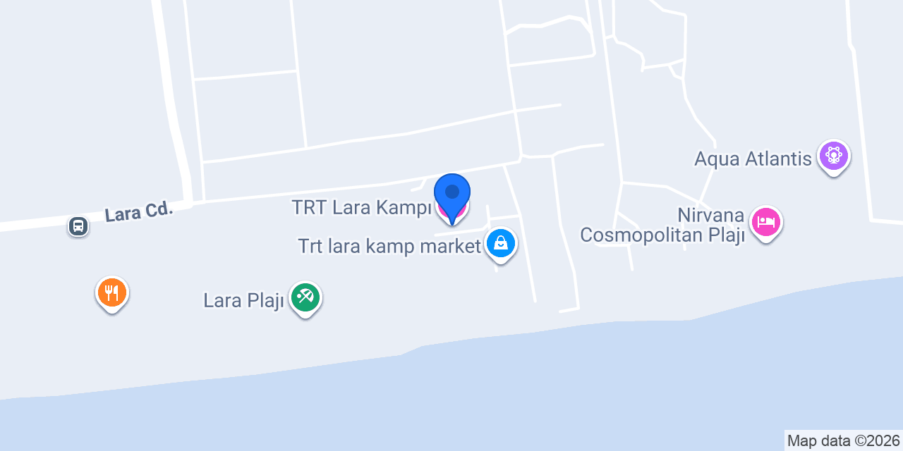 TRT Lara Kampı konumu