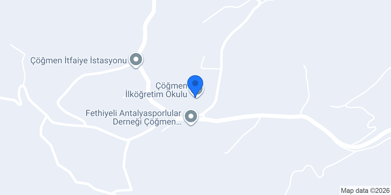 Çöğmen İlköğretim Okulu konumu