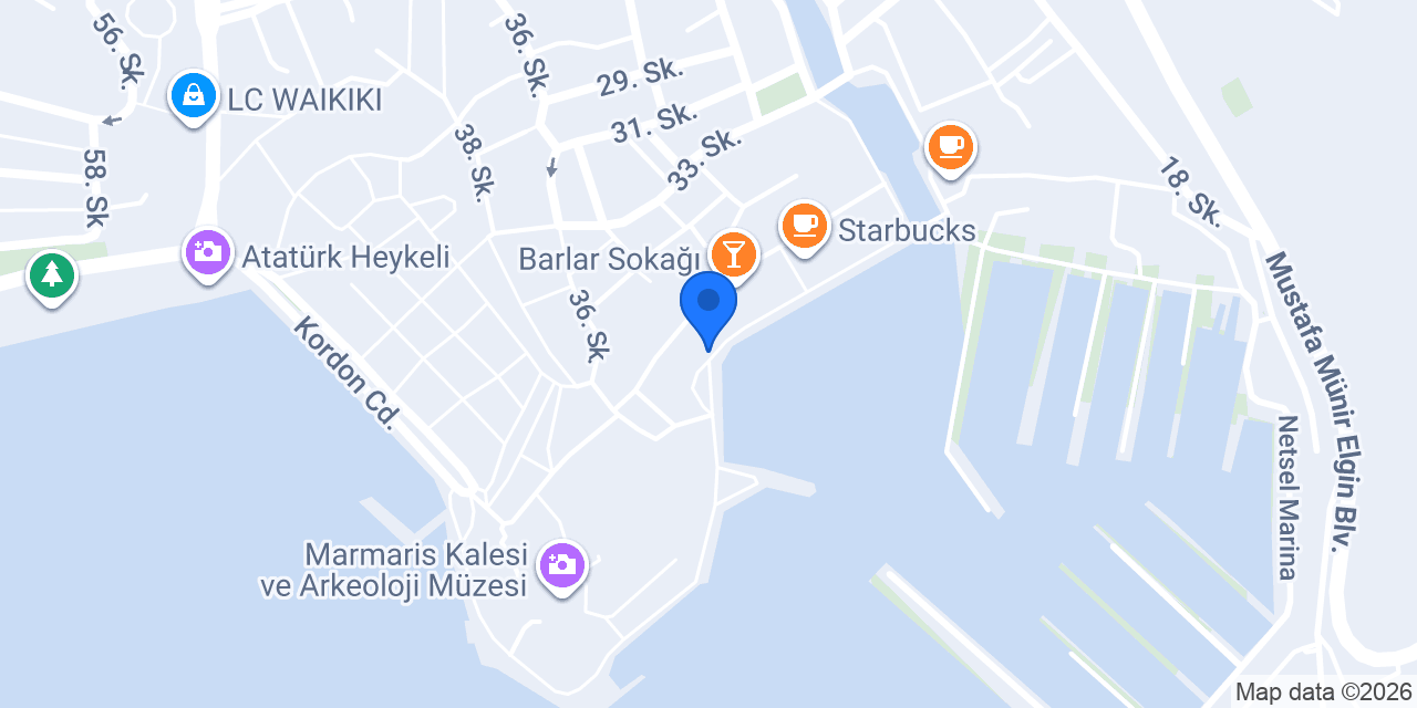 Books & Coffee Marmaris konumu