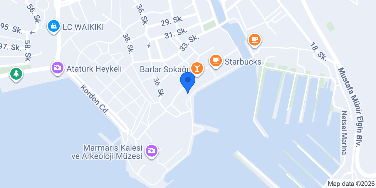 Özsüt Marmaris konumu