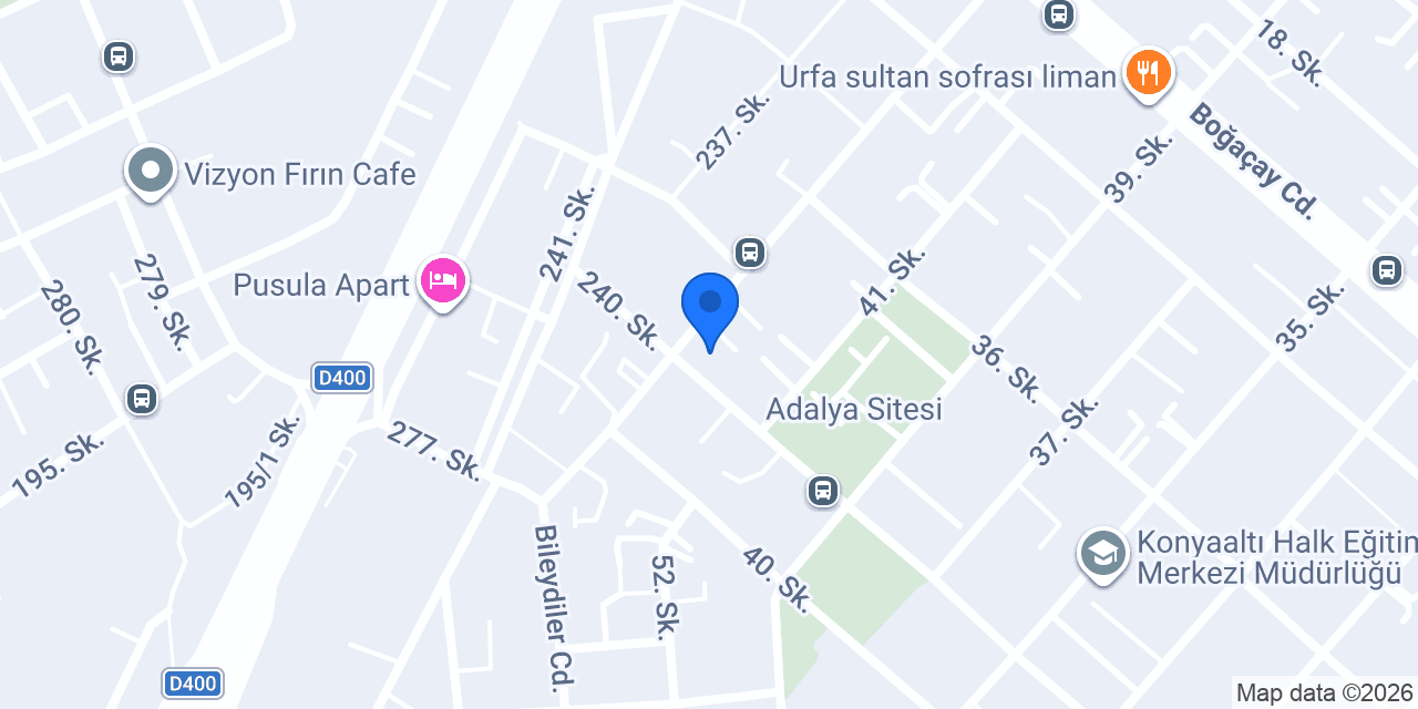 Köşedeki fırın cafe konumu