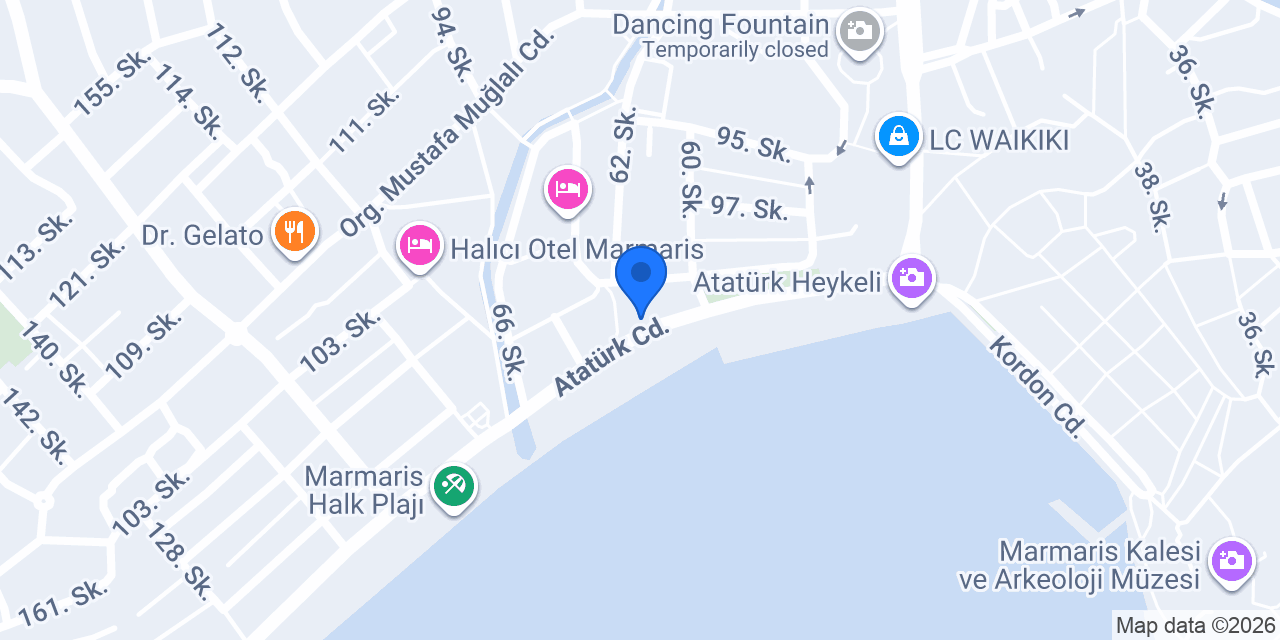 MADO Marmaris Merkez konumu