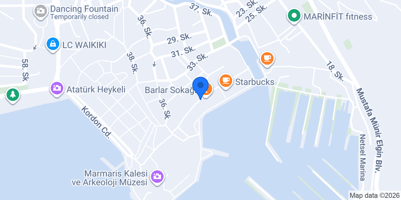 Marmaris Lord Bar konumu