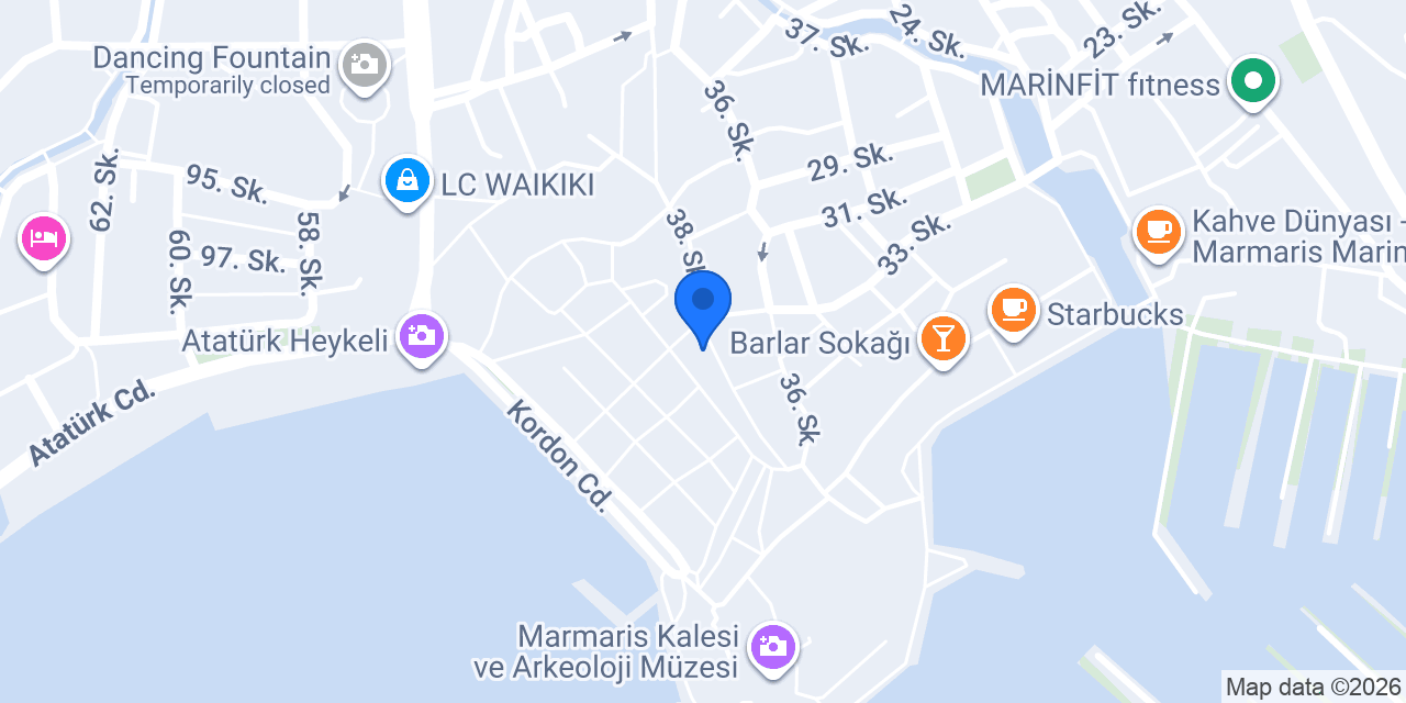 Milano Berber Marmaris konumu