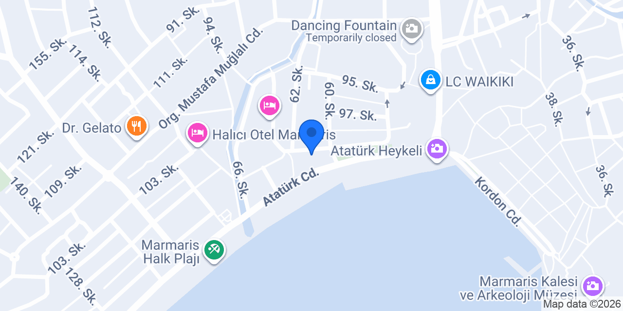 Aylin Hotel by Orka Hotels konumu