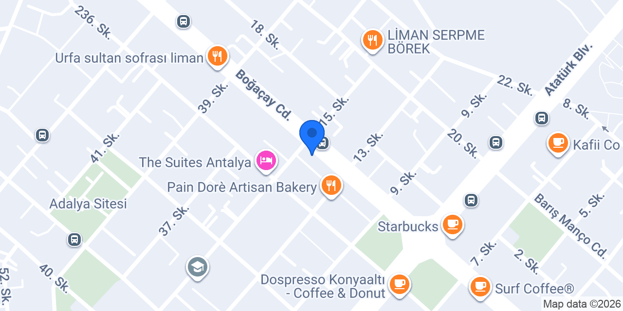 Deniz Dans Stüdyosu konumu