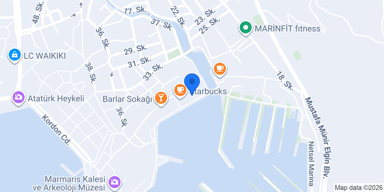 Pizza Locale Marmaris Marina konumu