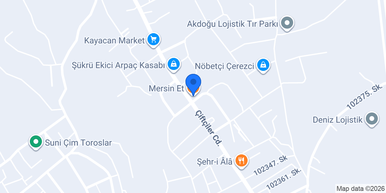 Mersin Et konumu