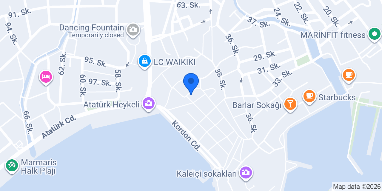 Hasan usta kebap pide & çorba restorantı marmaris konumu