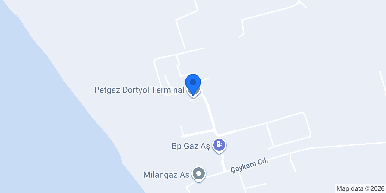 Petgaz Dortyol Terminal konumu