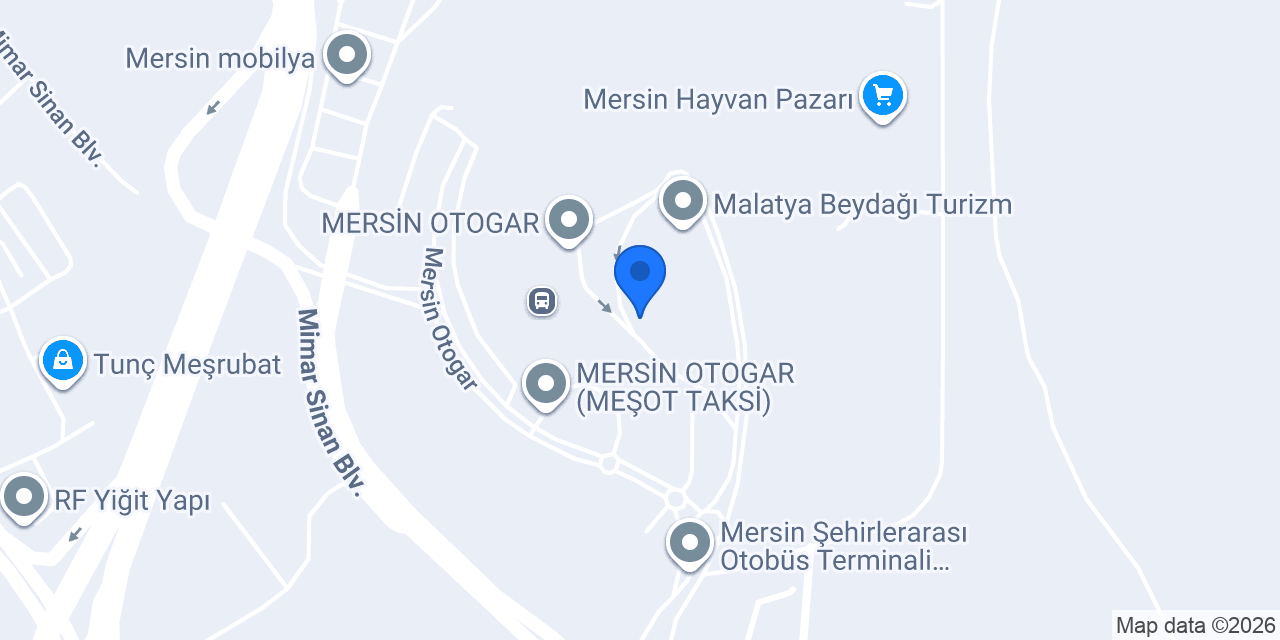 MERSİN KONFOR SEYAHAT - Mersin otogarı konumu