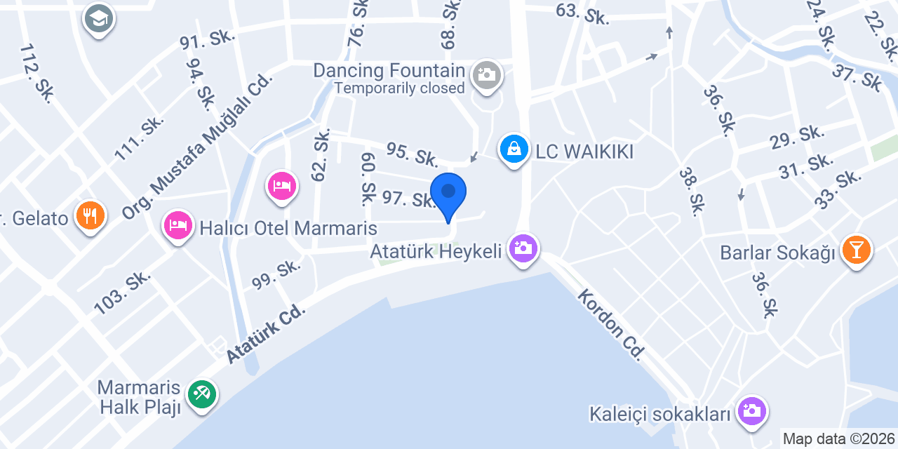 Marmaris Kitabevi konumu