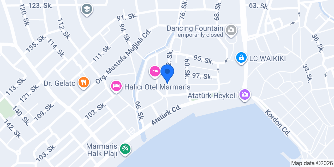 Ünver Elektrik Marmaris konumu