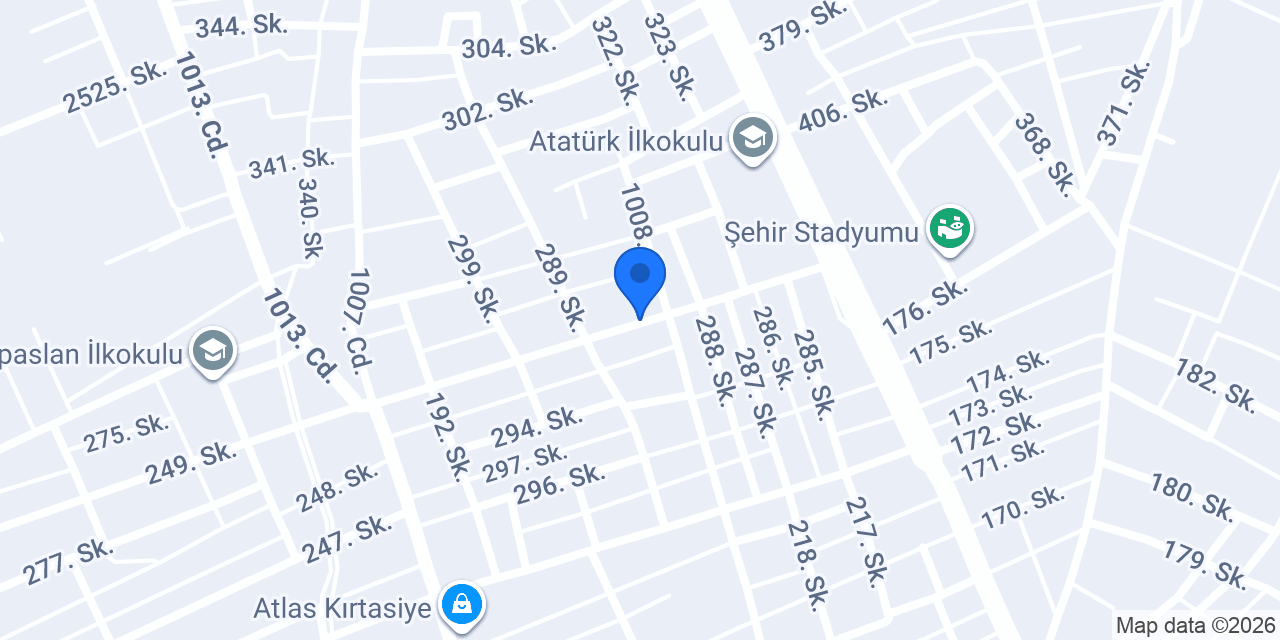 Gül'ün dikim evi konumu