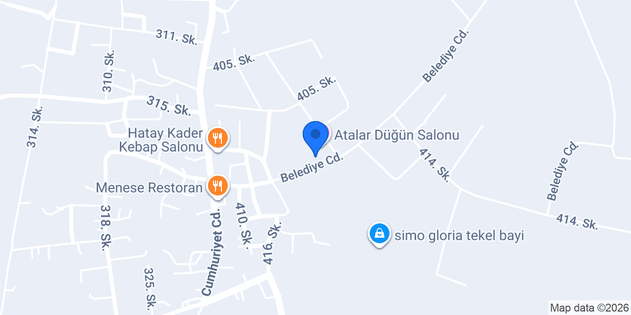 Atalar Belediyesi konumu