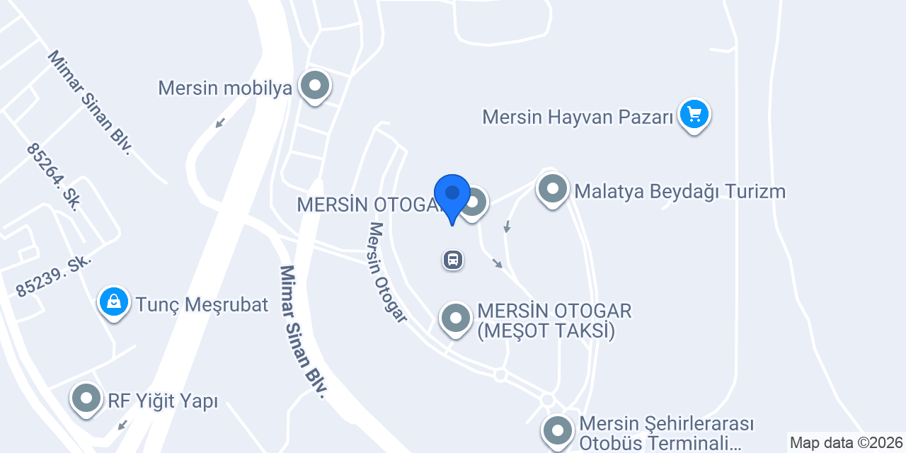 Mersin Seyahat Merkez konumu