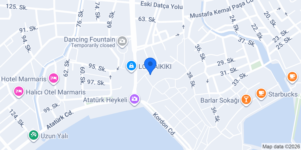 Ekleristan Marmaris Şubesi konumu