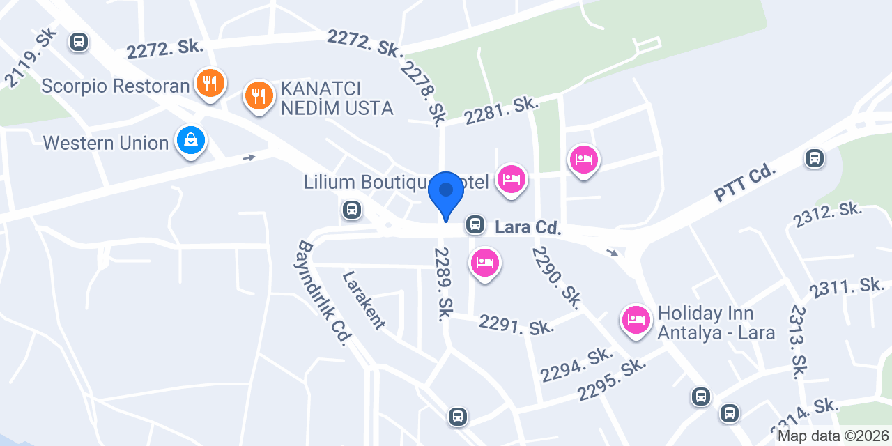 Lara Şampiyon Kokoreç konumu