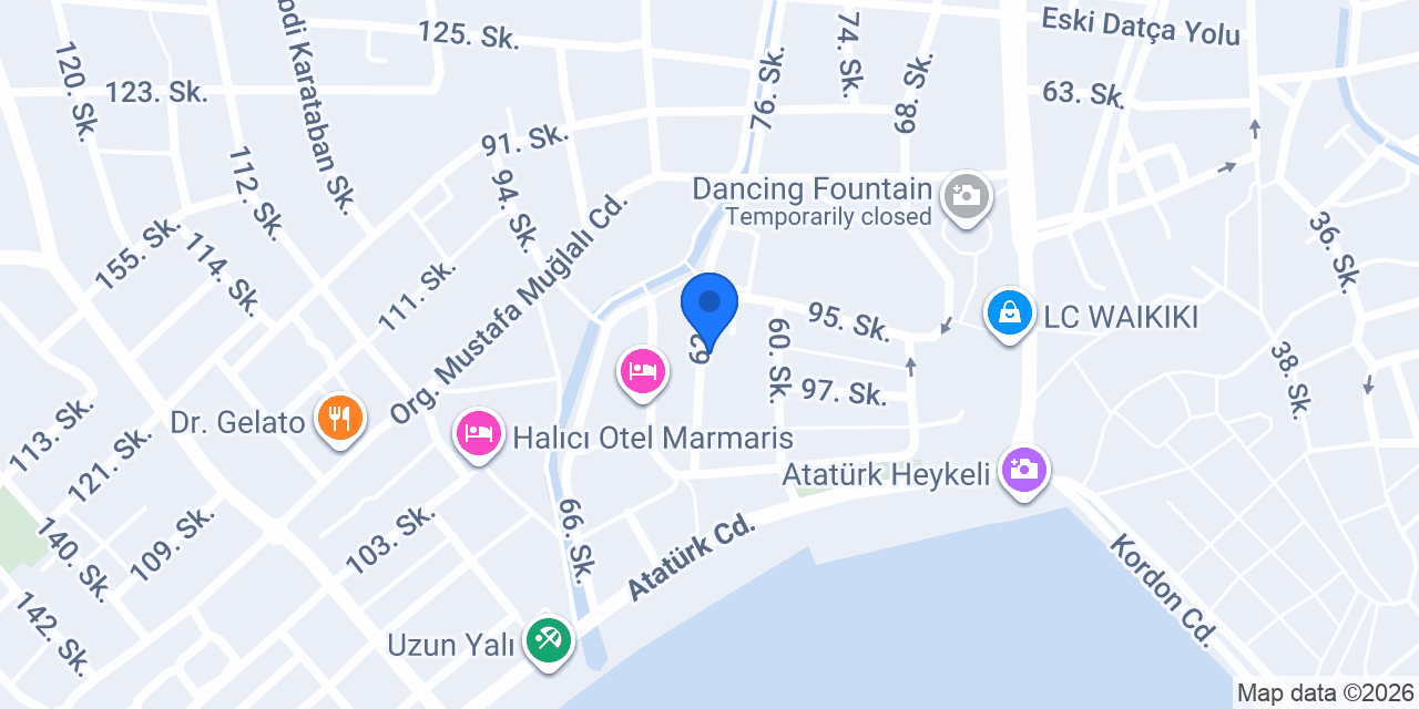 Bıyık Berber Marmaris konumu