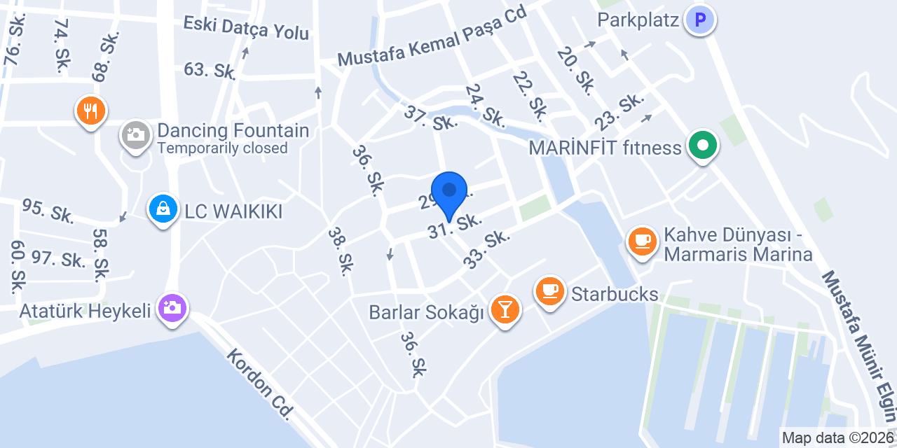 İmal Marin Marmaris Tekne Yat Elektrik konumu