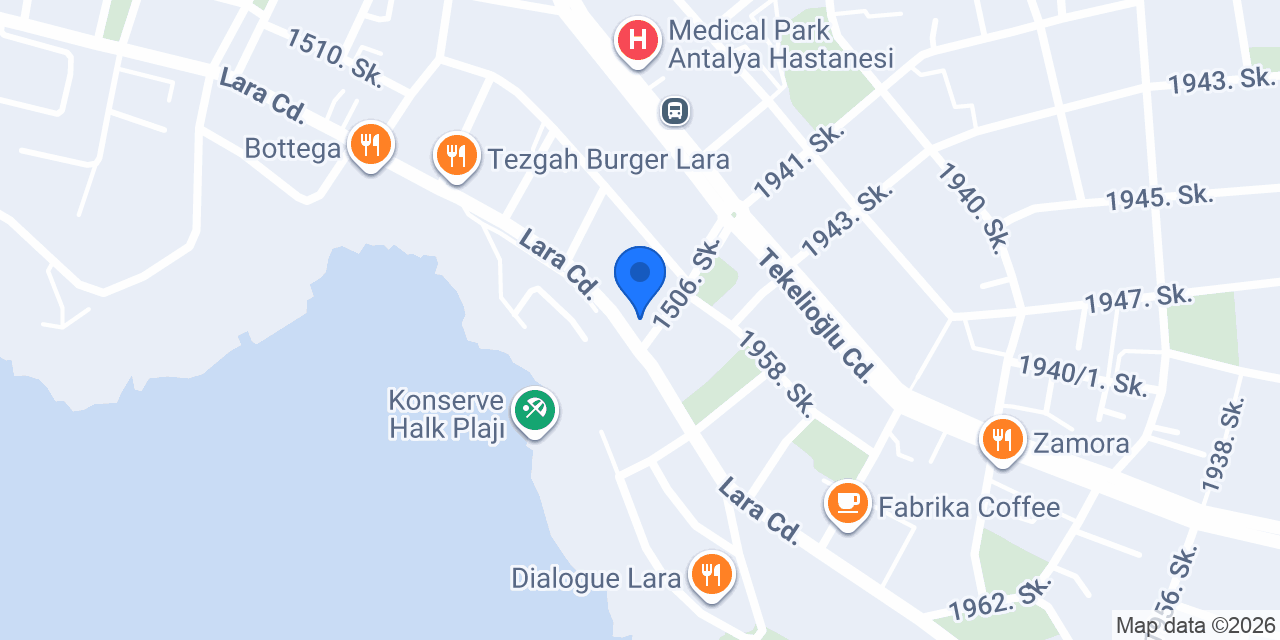 Lara Erkek Kuaför konumu