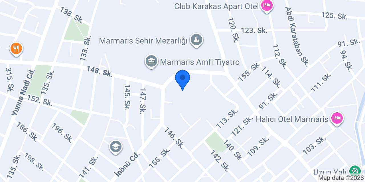 Çamurevi MARMARİS konumu