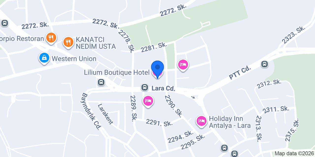 Lilium Boutique Hotel konumu
