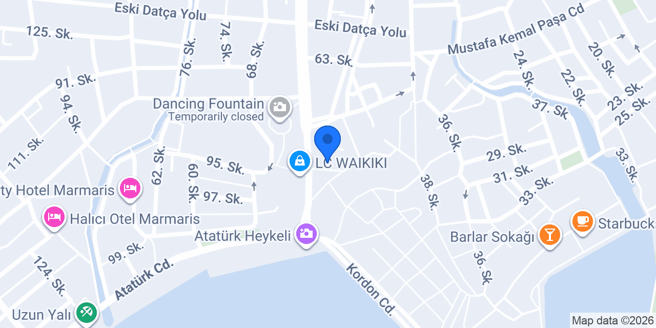 Dali Künefe Marmaris konumu