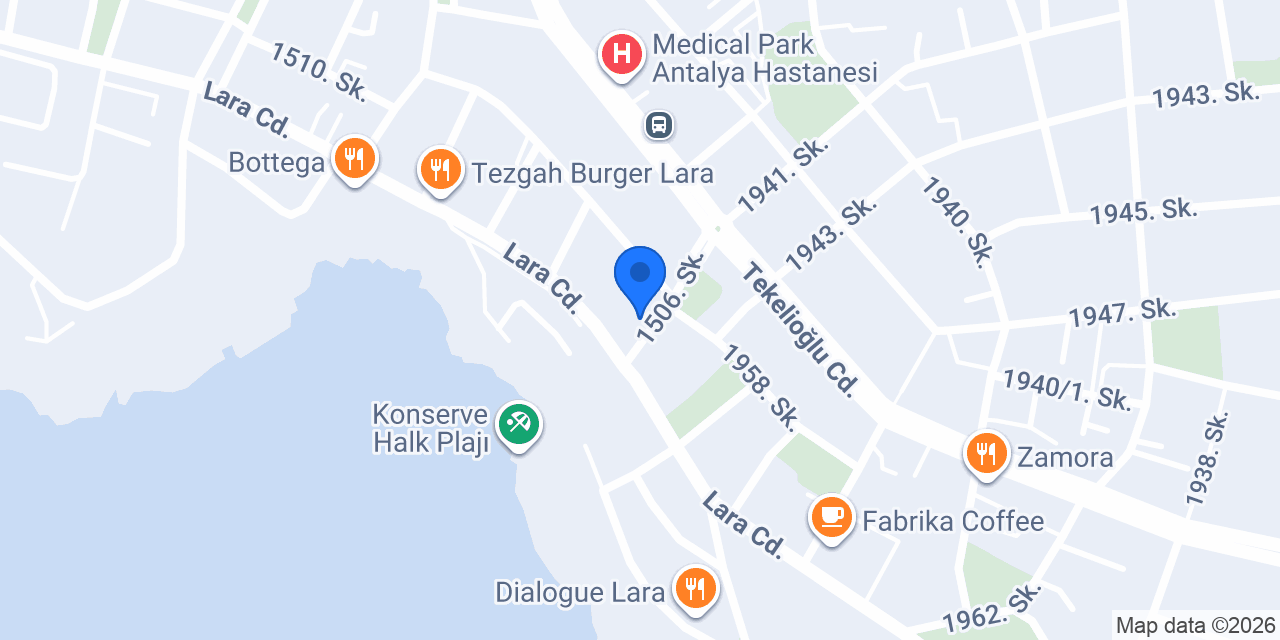 Inci Ütü Evi konumu