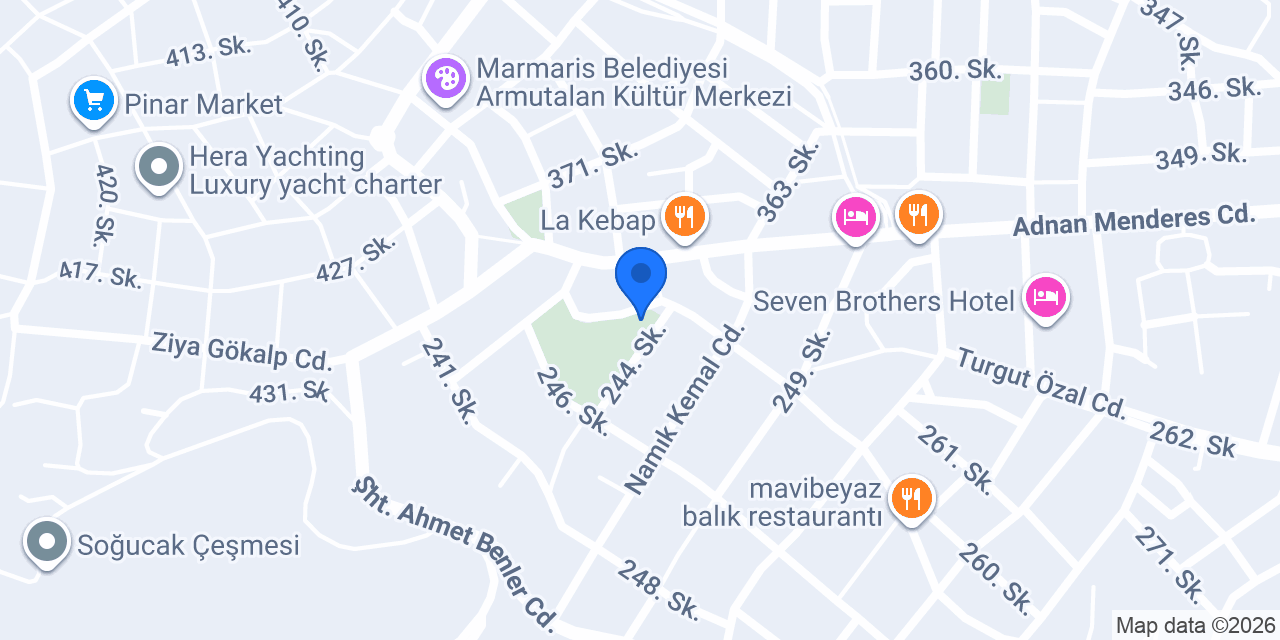 Mavi Ev konumu