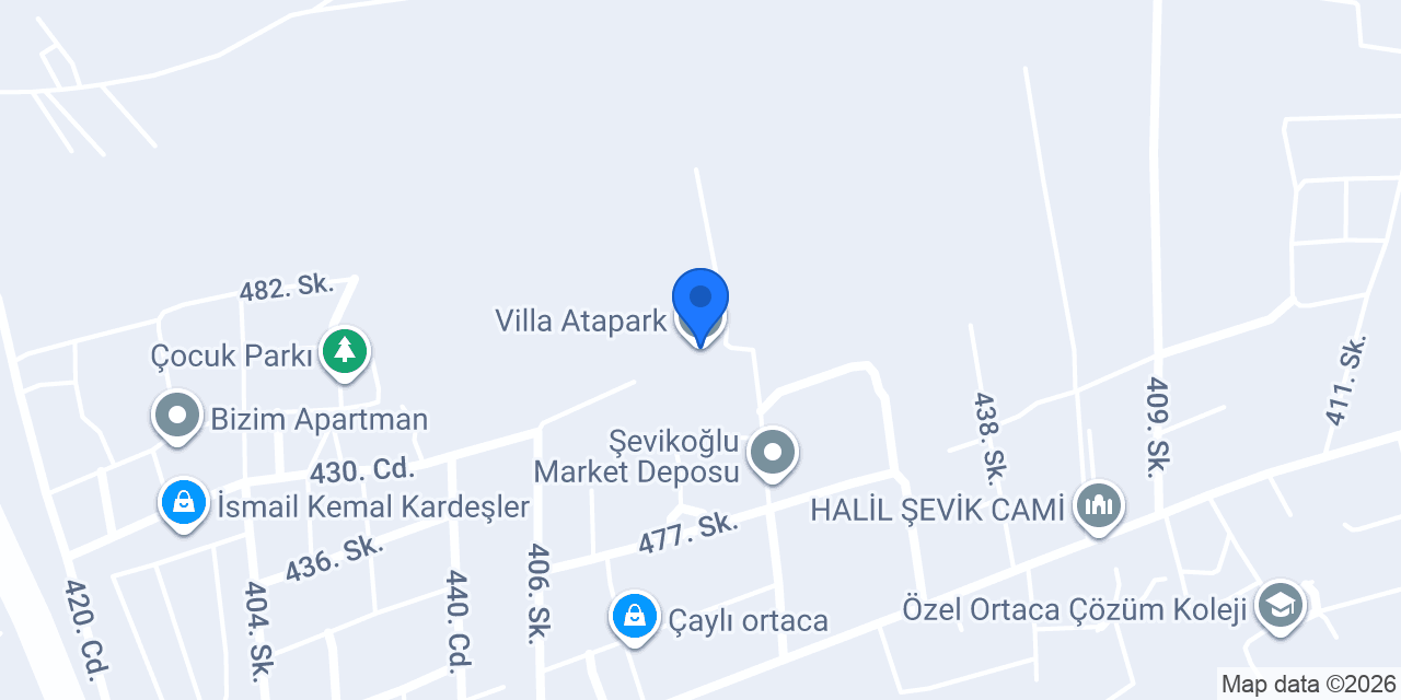 Villa Atapark konumu