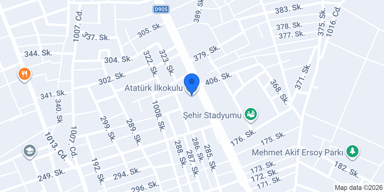 Atatürk İlkokulu konumu