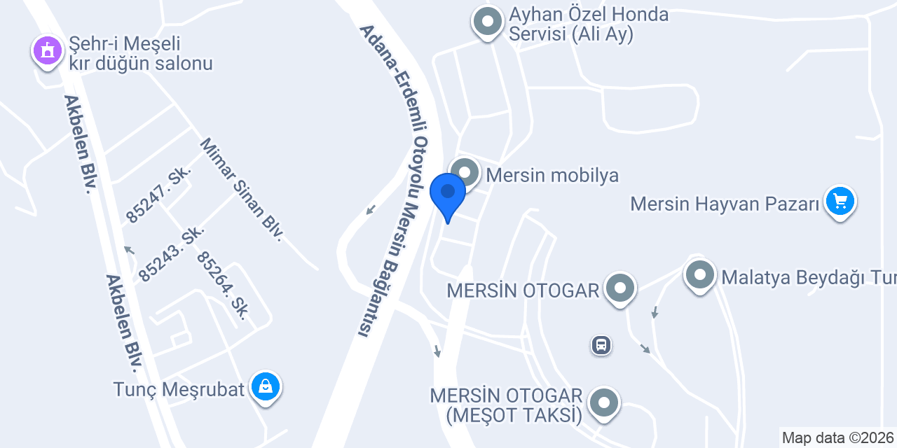 Çağlayan Oto konumu