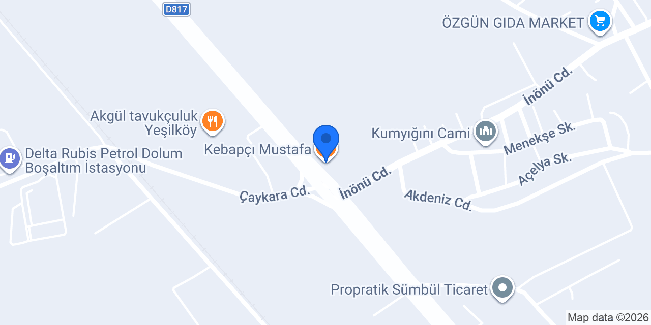 Kebapçı Mustafa konumu