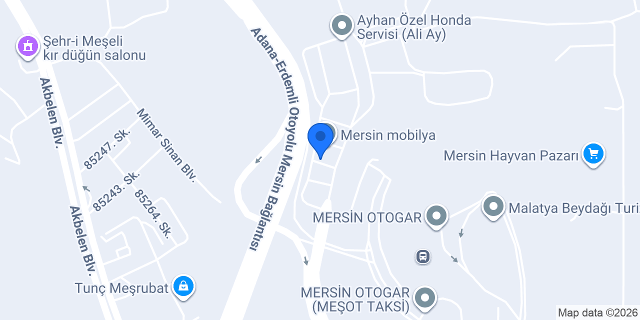 DUR Otomotiv Mersin konumu